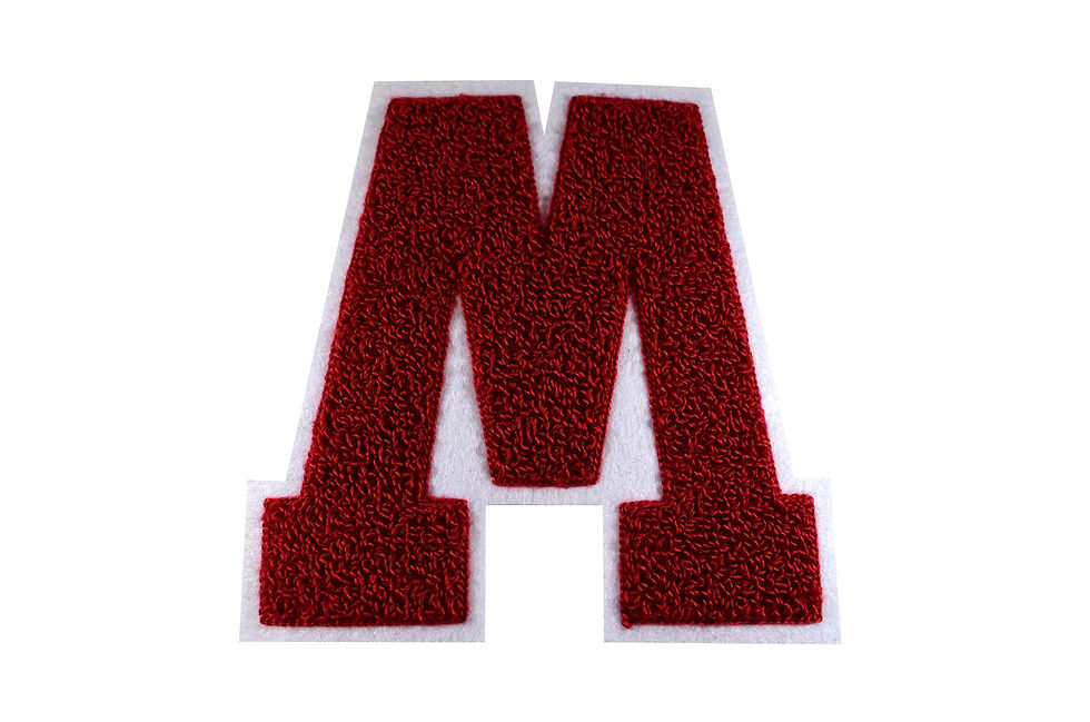 'M' Chenille Badge