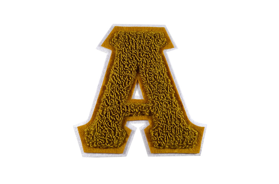 'A' Chenille Badge