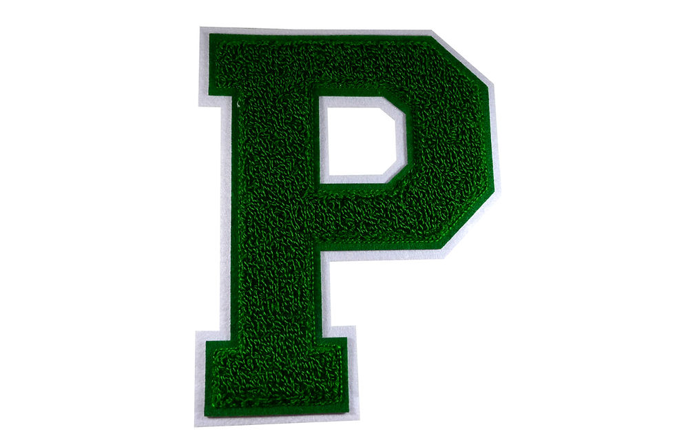 P' Chenille Badge