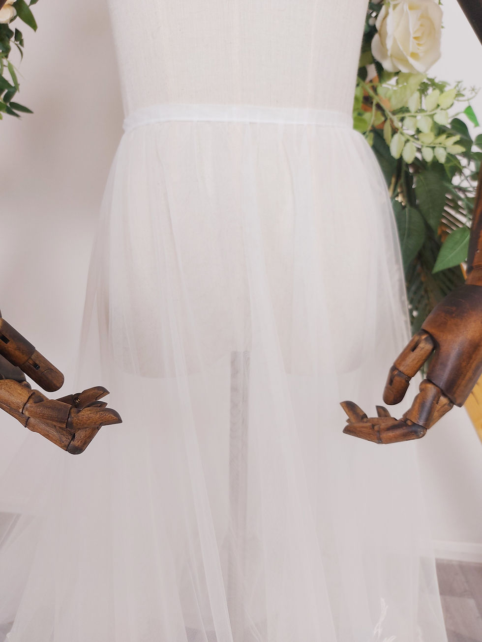 Thumbnail: Ophelia - Bridal Detachable Overlay With Lace
