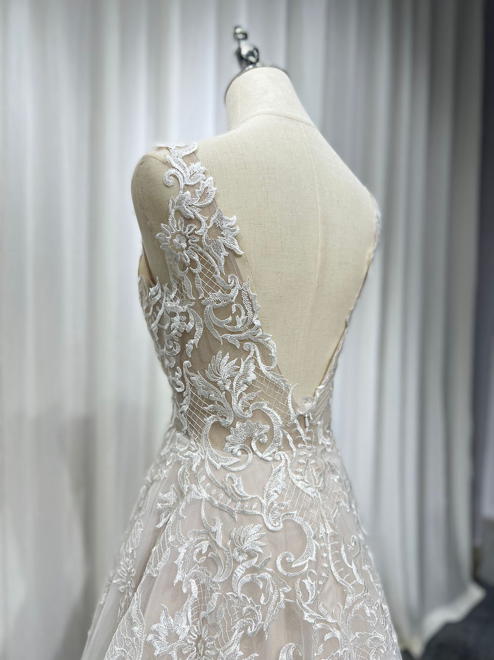 Thumbnail: Fortune - Champagne lace dress