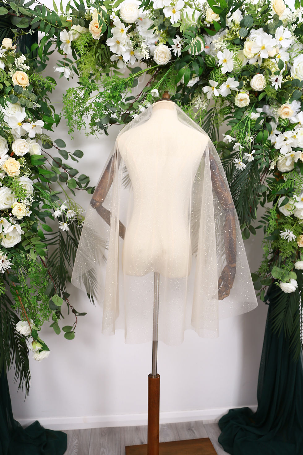 Thumbnail: Eloise  - Super Soft Champagne Sparkle Barely-there Veil