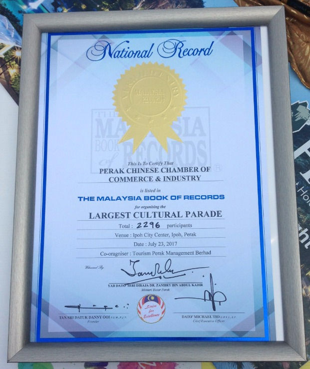 The Malaysian Book of Records recognition