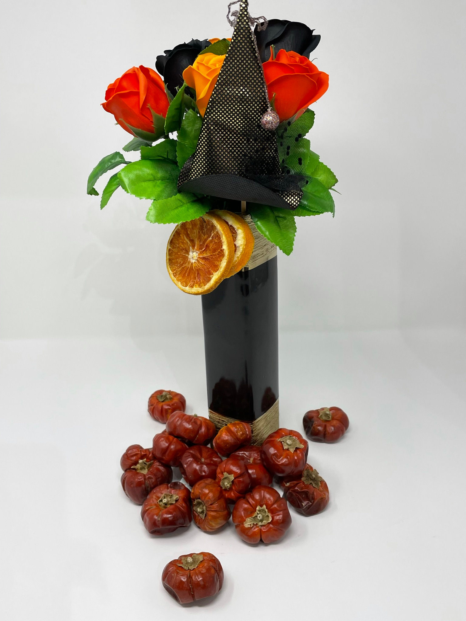 Halloween Flowers in a Vase