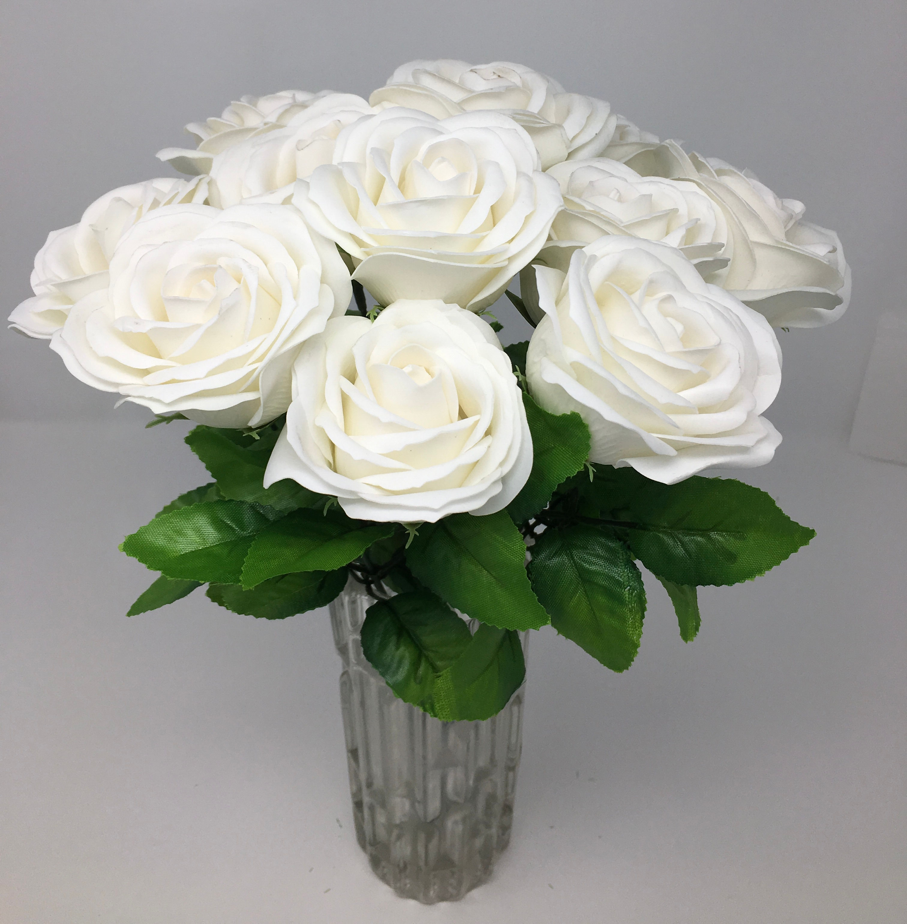 Large White Roses