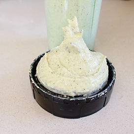 creamy vegan sauce in food processor