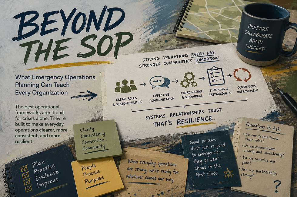 Beyond the SOP: What Emergency Operations Planning Can Teach Every Organization