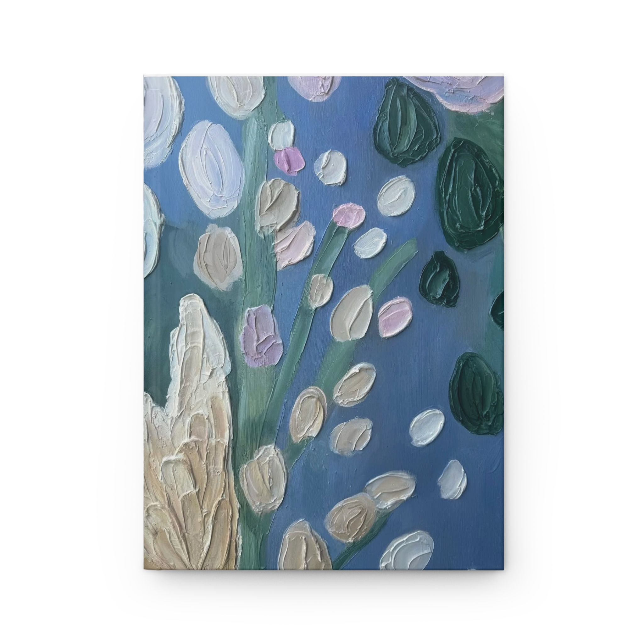 Floral Oil-Texture Hardcover Journal