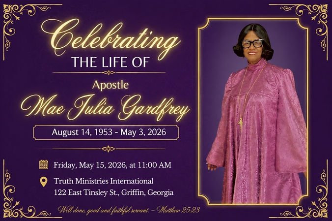 The Celebration of Life of Apostle Mae Gardfrey