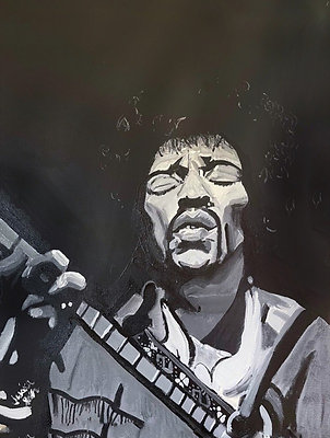 Jimi Hendrix (Print on canvas)