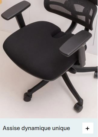 Miniature : Chaise de bureau ergonomique à assise dynamique