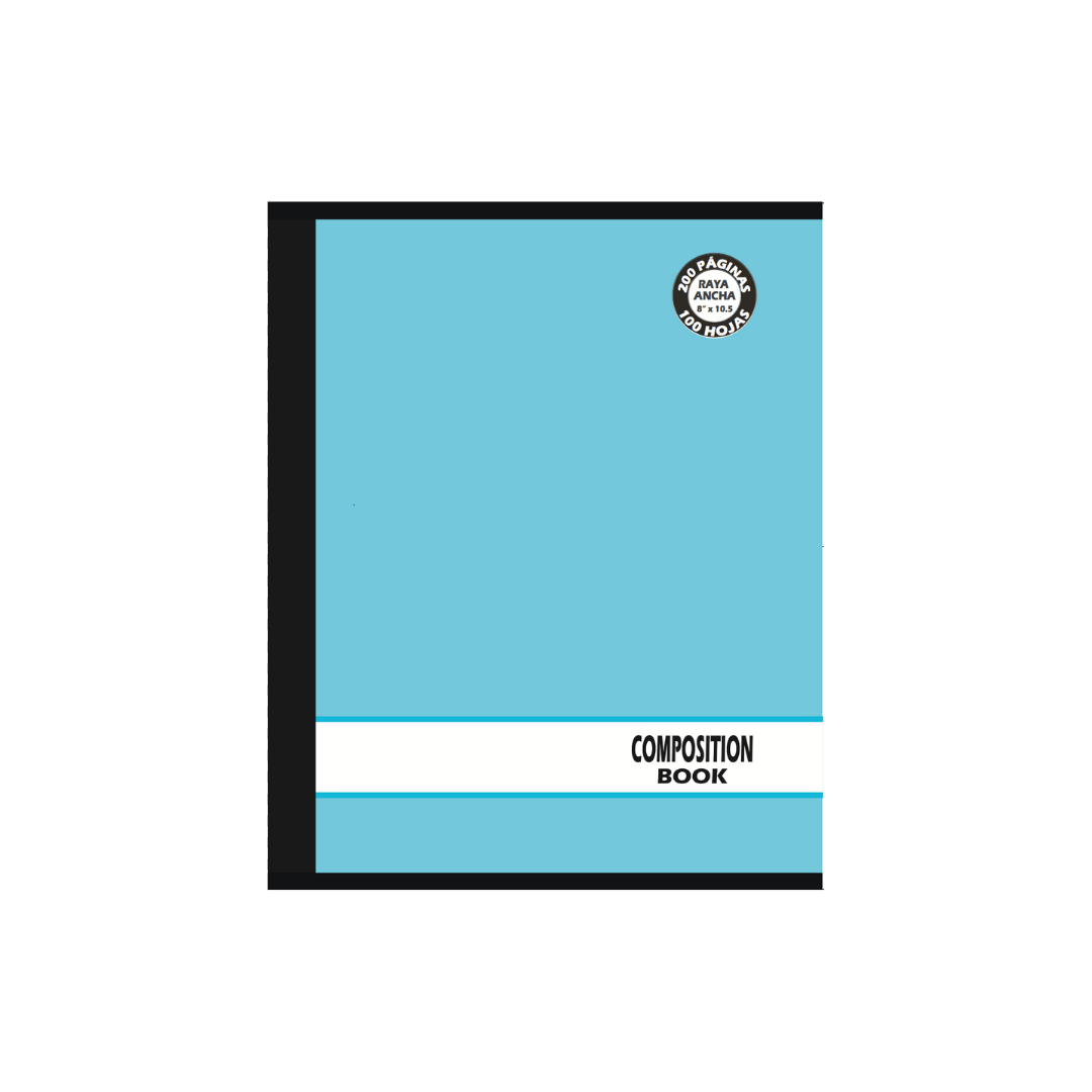 Cuaderno Cosido Extra Grande Doble Raya, 200 páginas