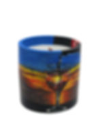 Peace & Emotional Balance Wine Time Unwind  Concrete Candle (Front View)