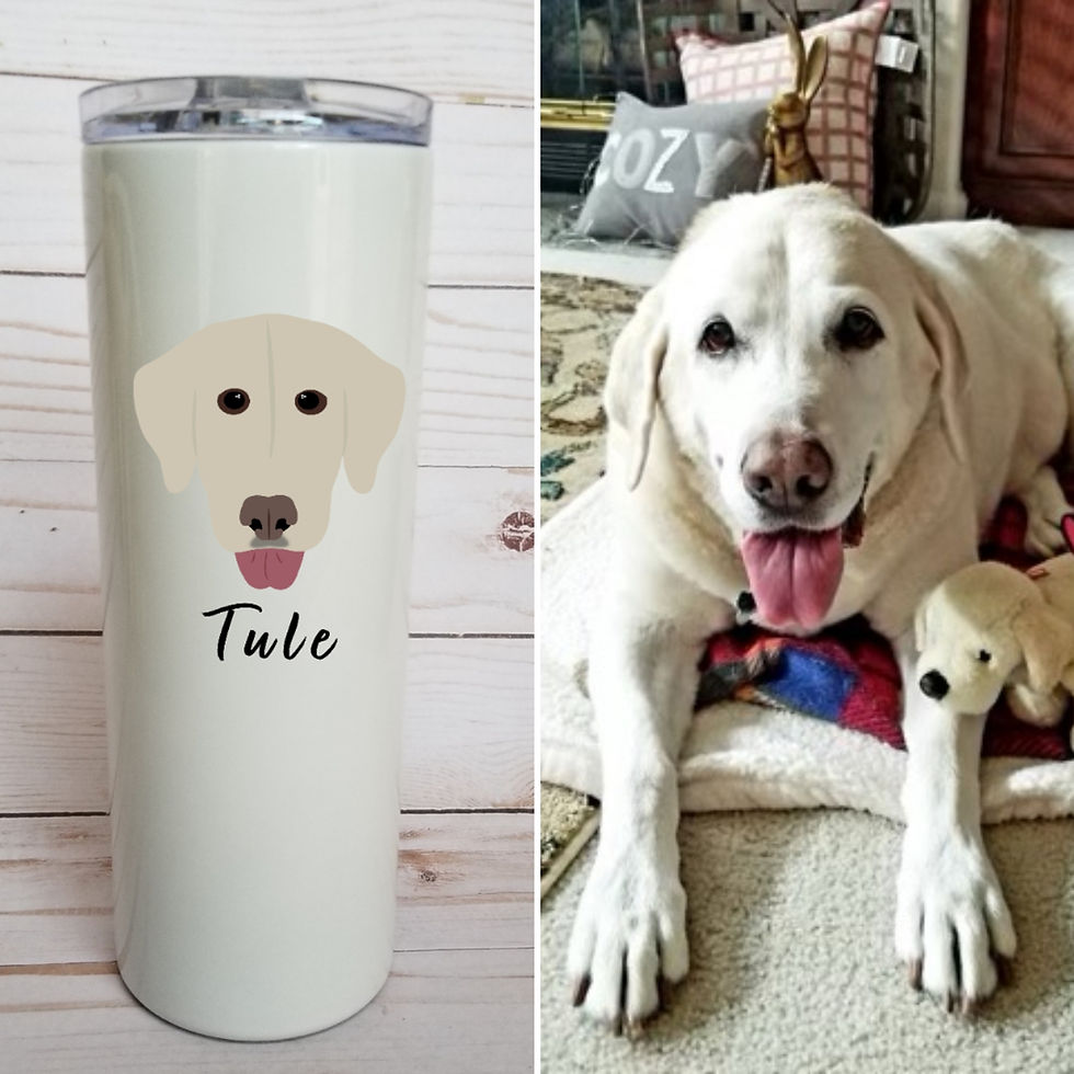 Thumbnail: Custom Pet Portrait Tumbler