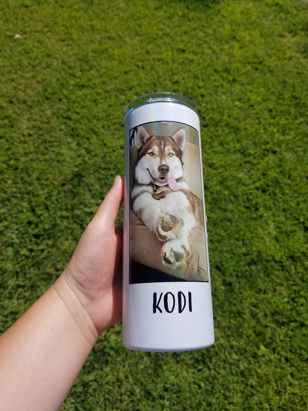 Thumbnail: Custom Pet Portrait Tumbler