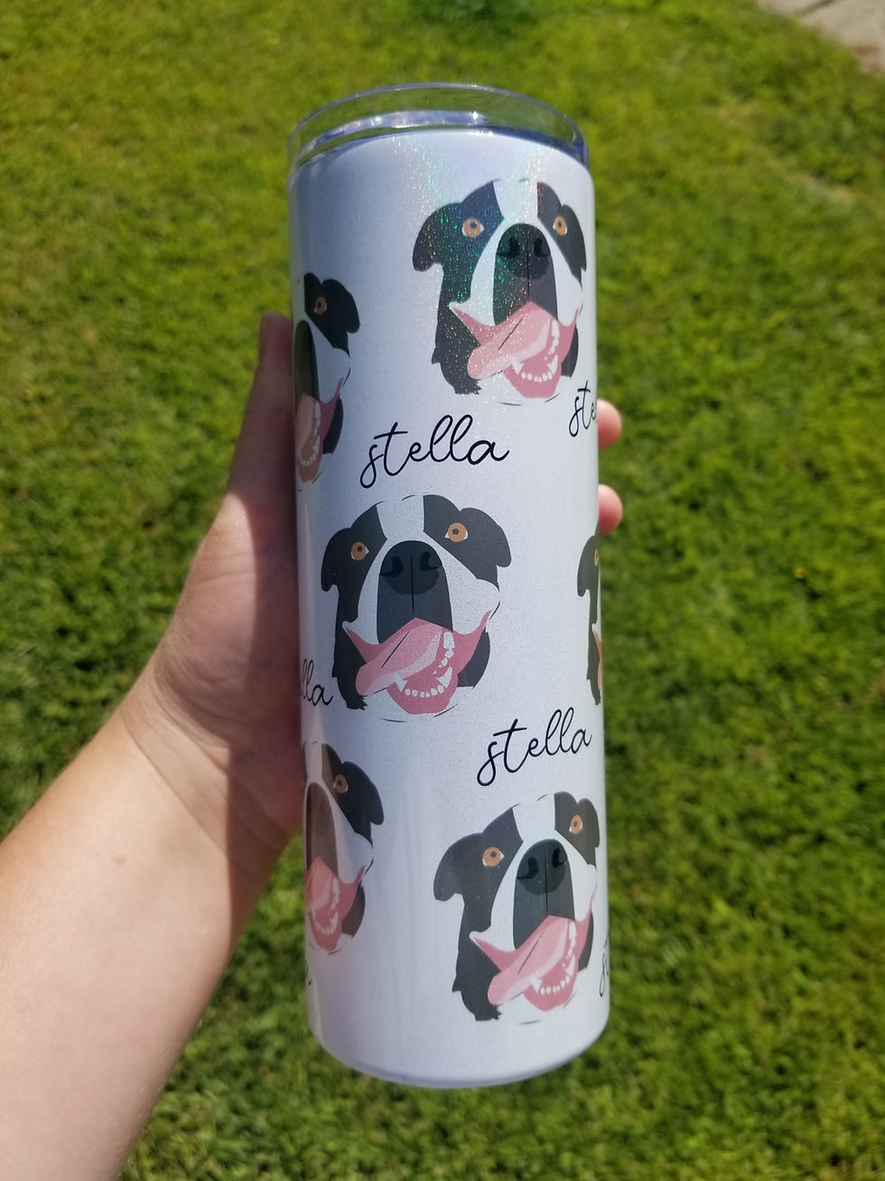 Thumbnail: Custom Pet Portrait Tumbler