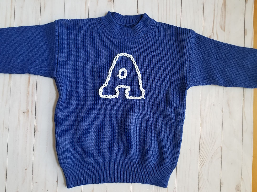 Thumbnail: Grow with me Milestone Knit Baby Sweater