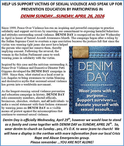 Denim Day-April 19, 2026