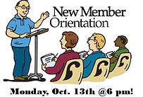 New Member Orientation October 13th @ 6pm2025