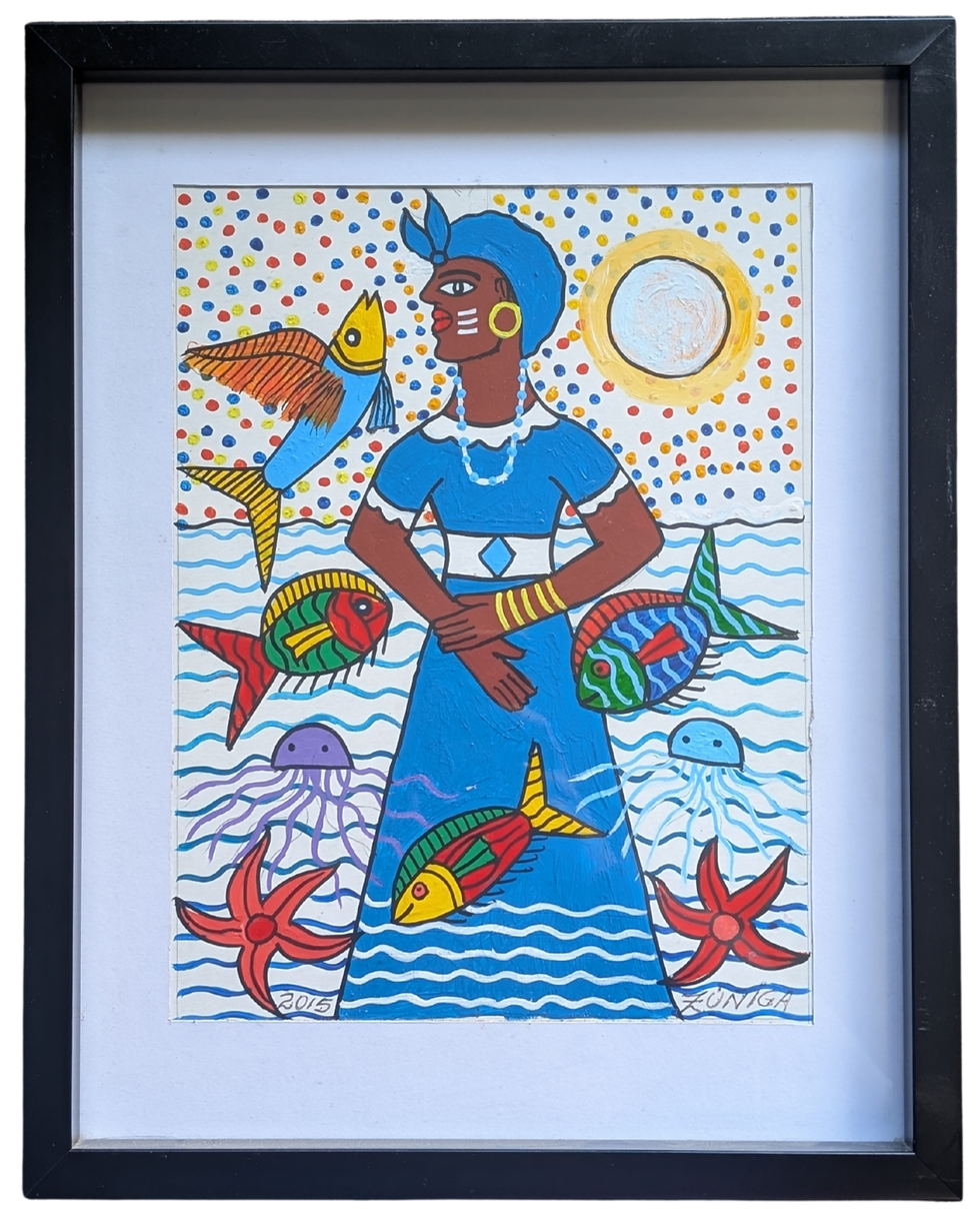Yemaya, as illustrated by a Cuban artist Lawrence Zuñiga