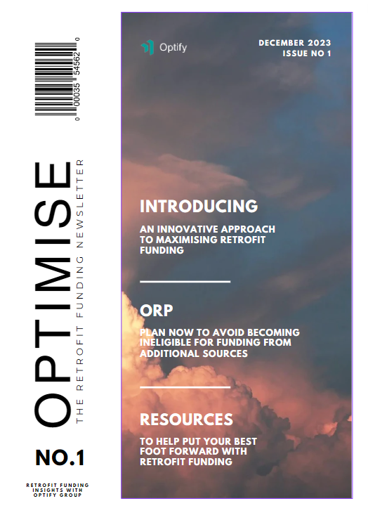 Optimise newsletter front cover