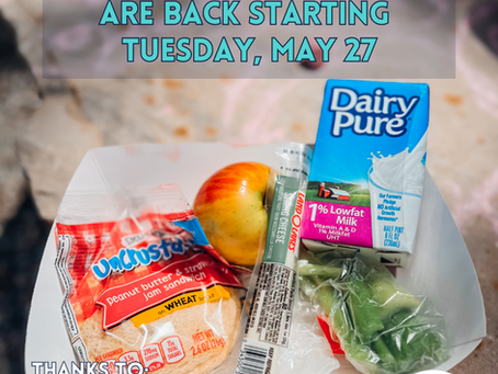 Douglas County School District offers free lunch on weekdays at various locations in Castle Rock, Castle Pines, Parker and Highlands Ranch