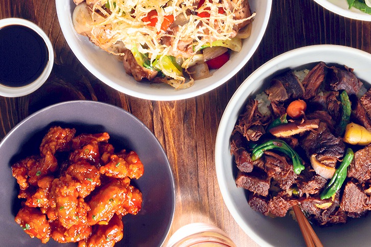 Arranged Food and Objects