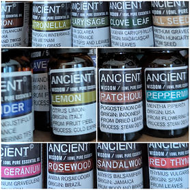 a selection of pure essential oils