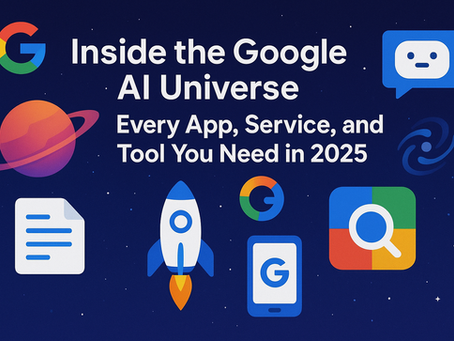 🛰️ Inside the Google AI Universe: Every App, Service, and Tool You Need in 2025