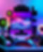 give me an image that shows gaming and gaming gadgets. Keep it colourful and make the focu