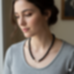 Collier Argent et Perles de verre - Bijou de Créateur