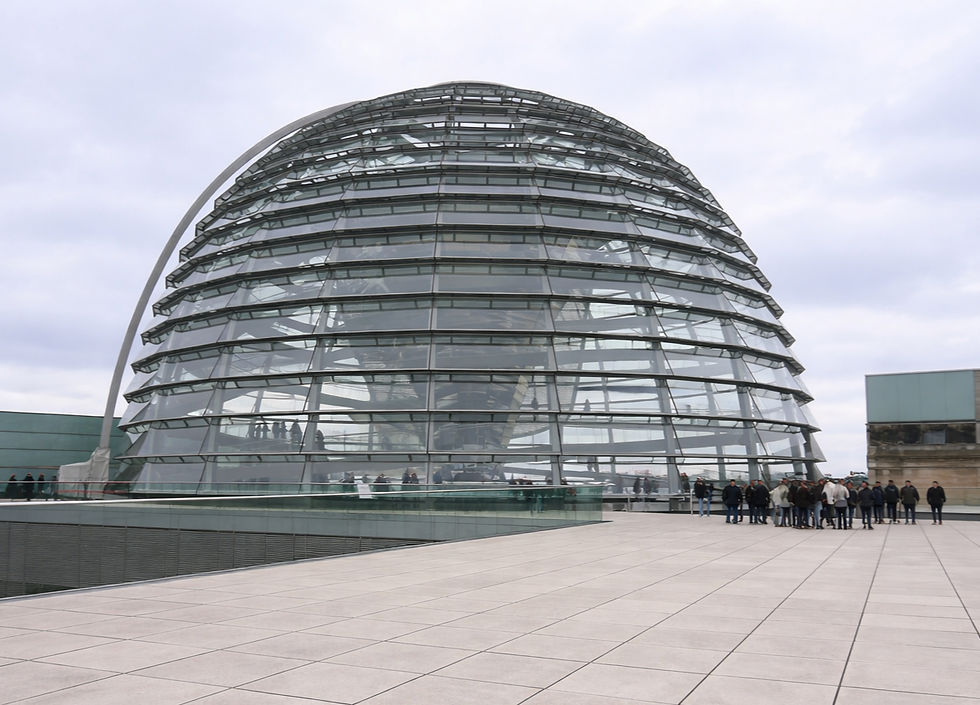 Reichstag glass dome.