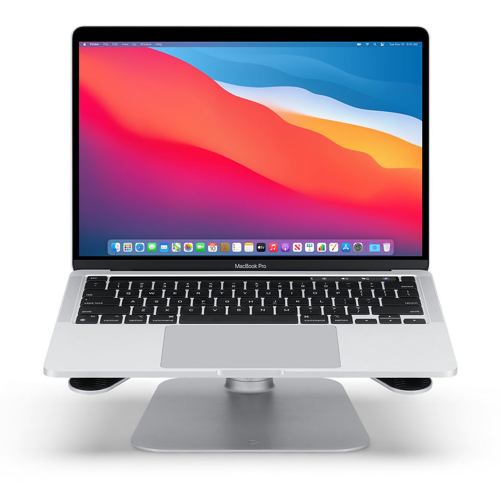 Ergonomic macbook stand