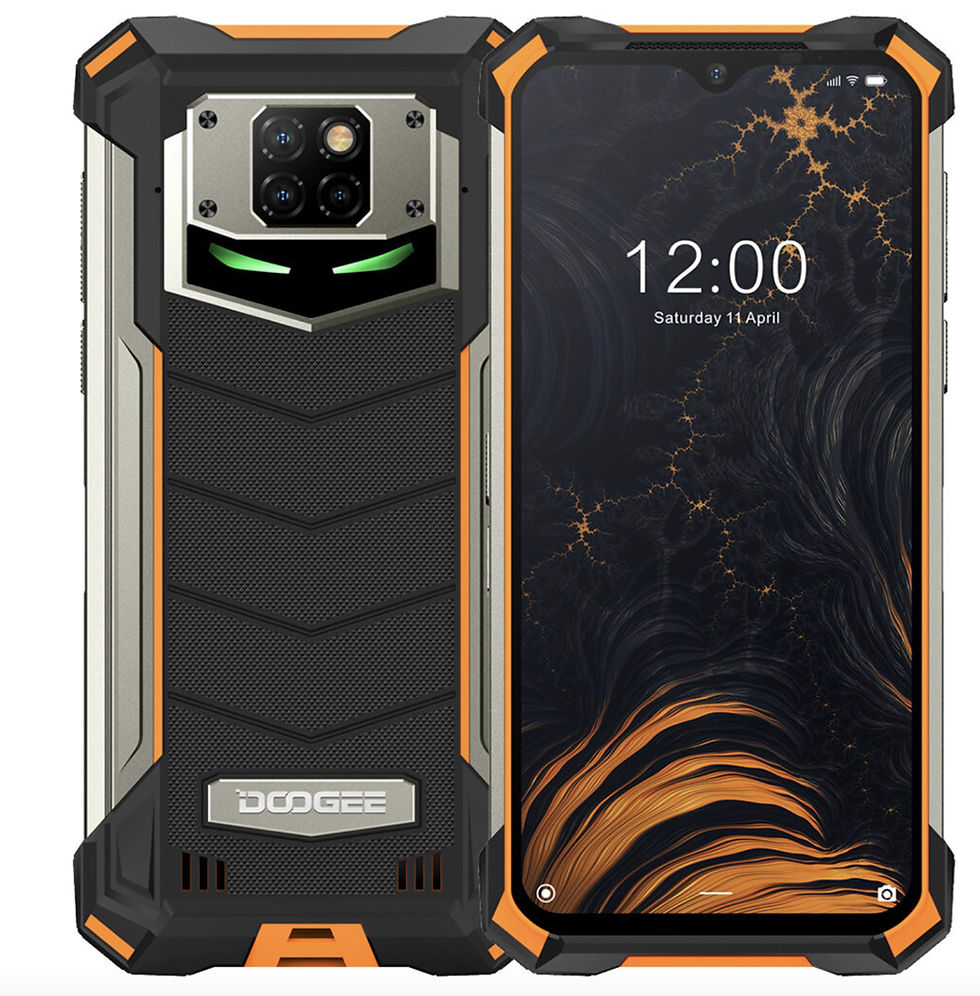 Doogee S88 Pro orange outline rugged phone
