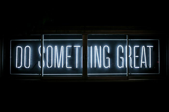 Futureproof - do something great neon sign