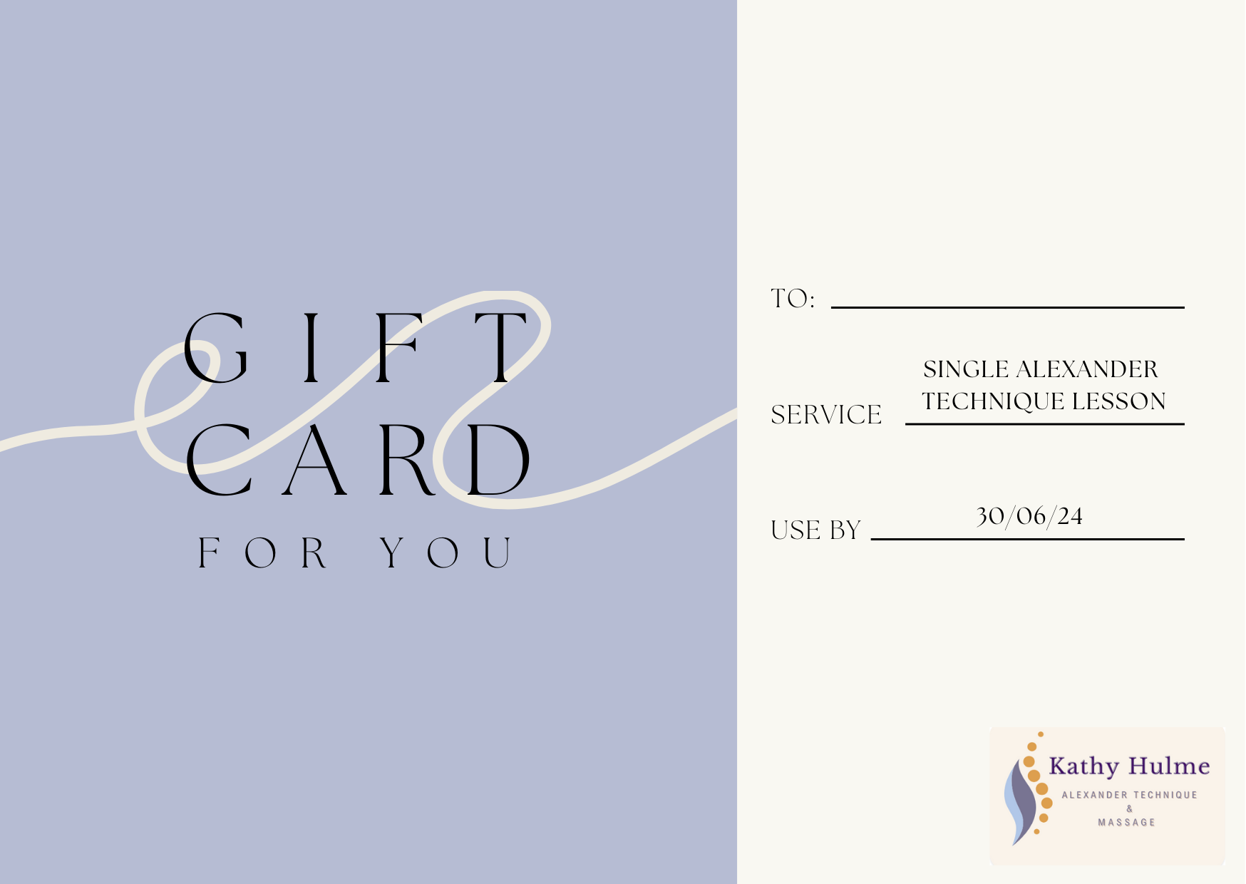 Gift Voucher 1 Alexander lesson