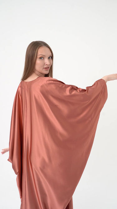 IAP Sunset Rose Golden Modest Kaftan - Modest Kaftan Garment Flow Video