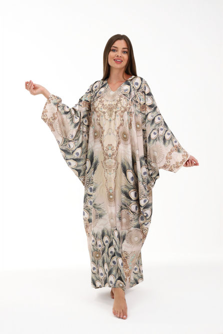 IAP Regal Featherscape Modest Kaftan - Front View