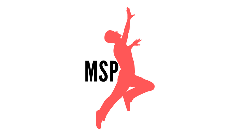 A person dancing and leaping, expressing mobility, stability and motor control in their performance