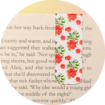 Flower Design Magnetic Bookmark