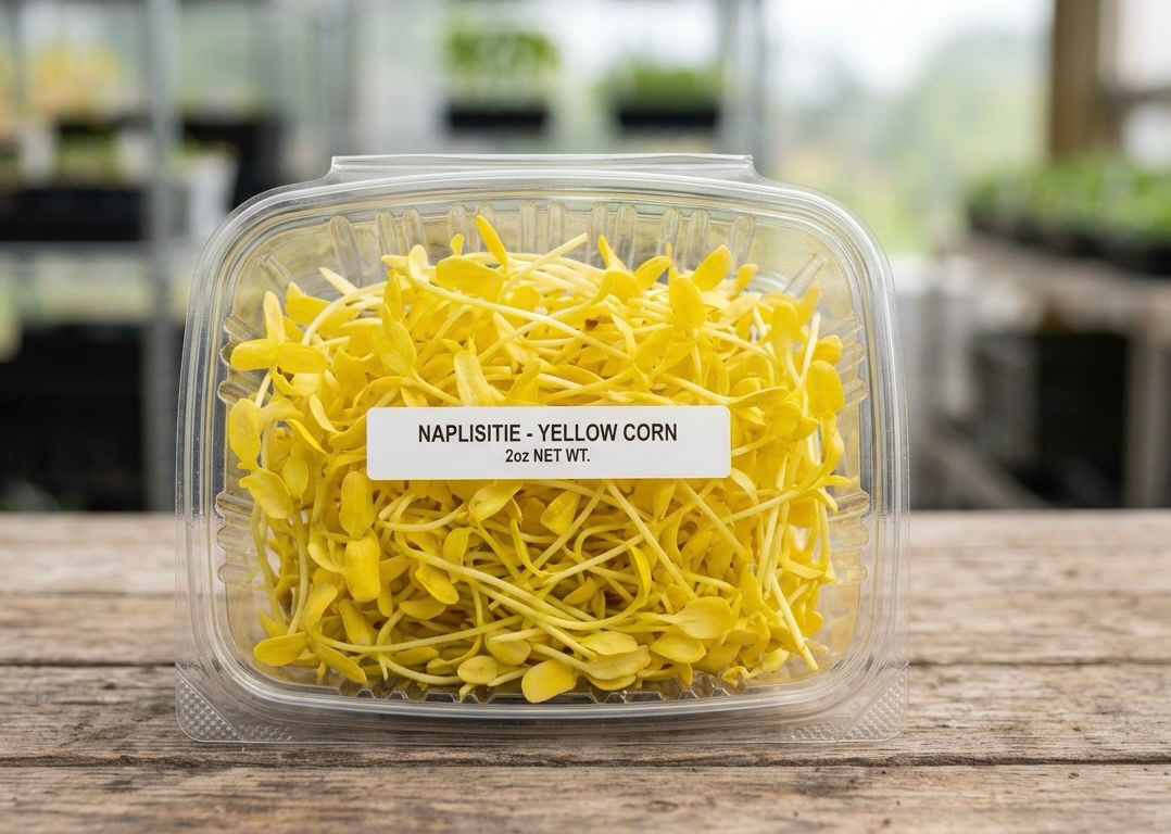 Popcorn, Corn Microgreens 2oz (Grown From Organic Seeds)