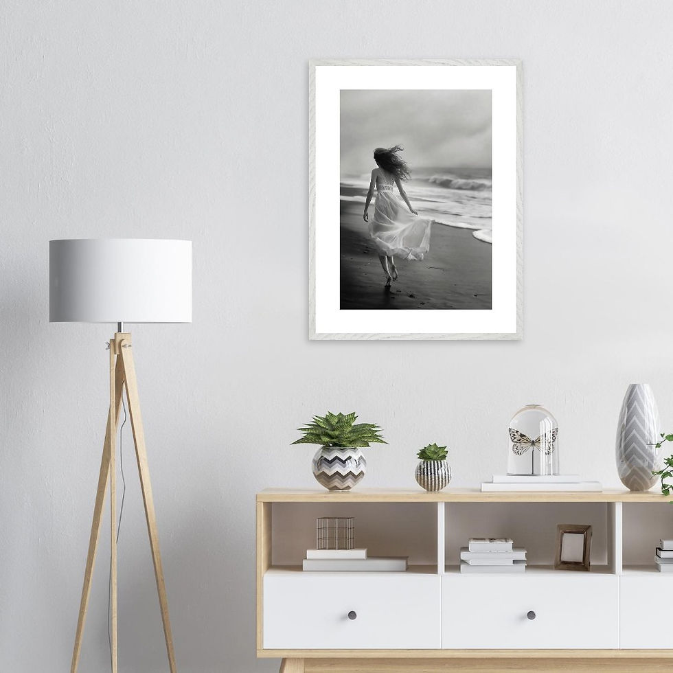 Miniaturbild: „Seelenband" – Fine Art Print | Schwarzweiß Wandkunst | Gerahmt