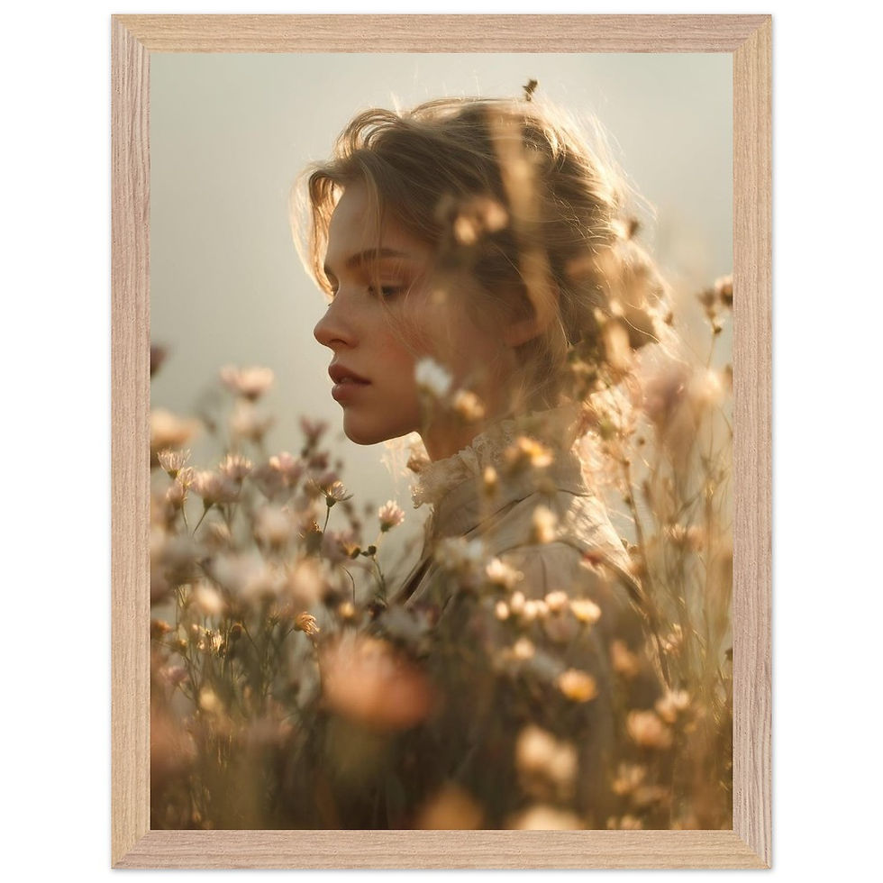Miniaturbild: Goldener Moment – Fine Art Poster im Naturholzrahmen