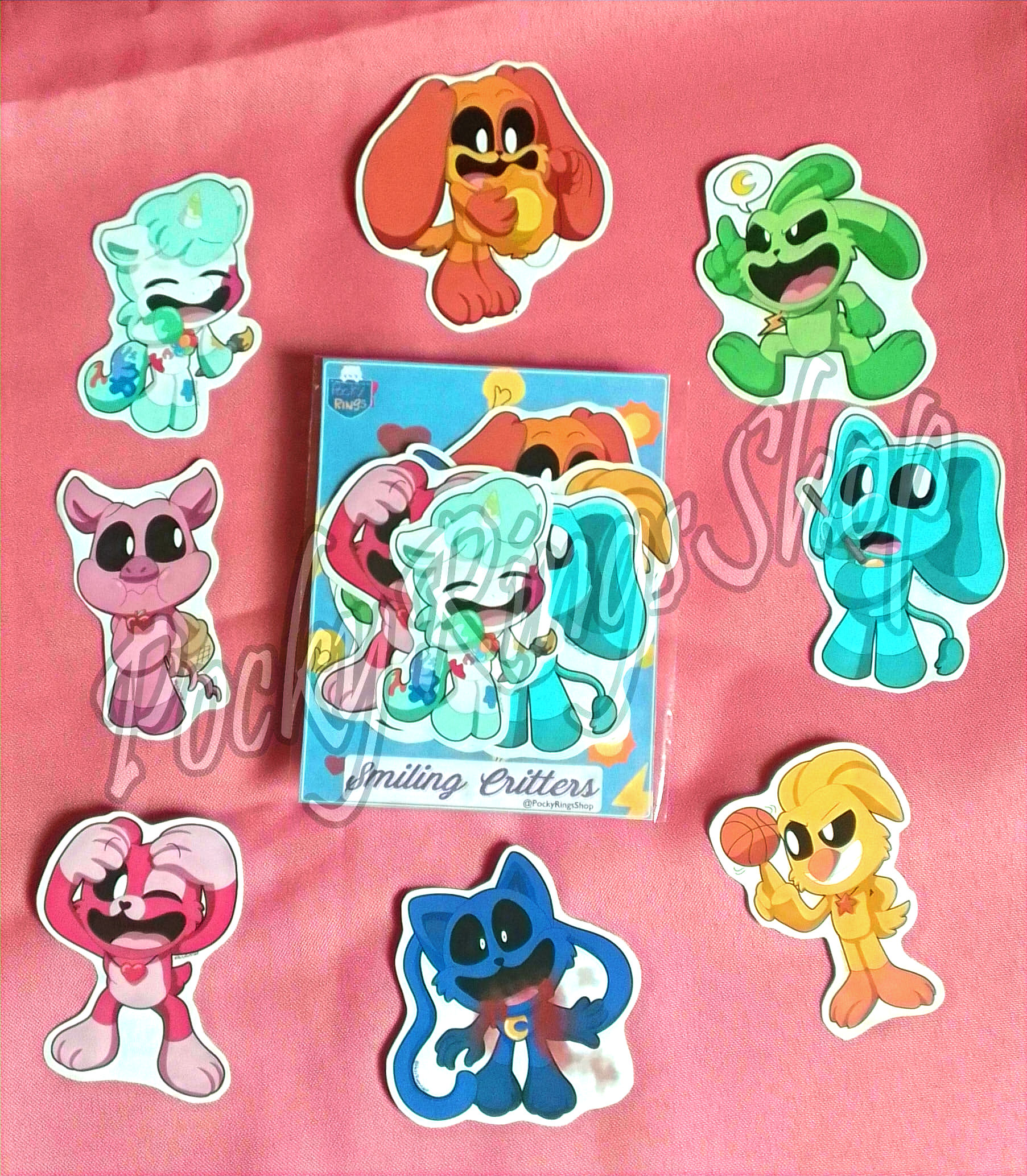 Coleção Adesivos Smiling Critters