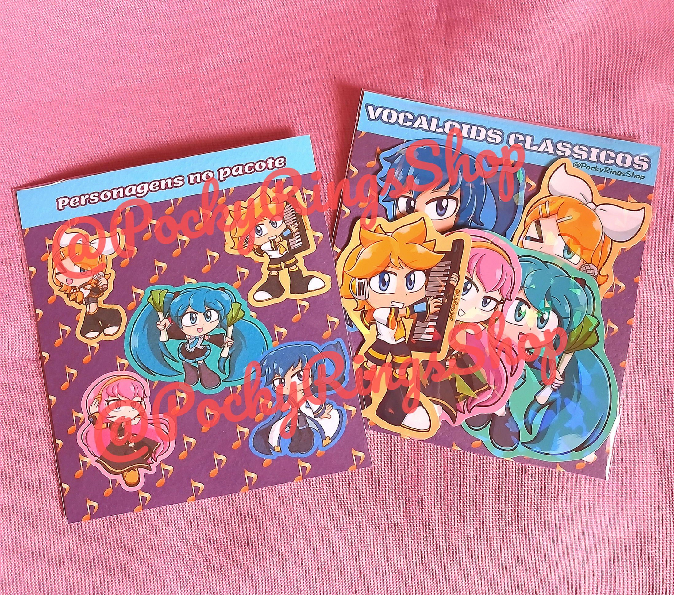 Pacote de Adesivos Vocaloids