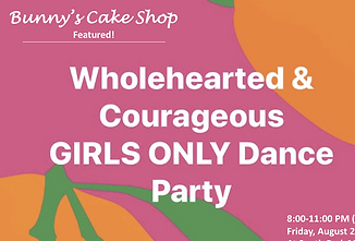 Bunny's Cakes at Wholehearted and Courgeous girls' dance party