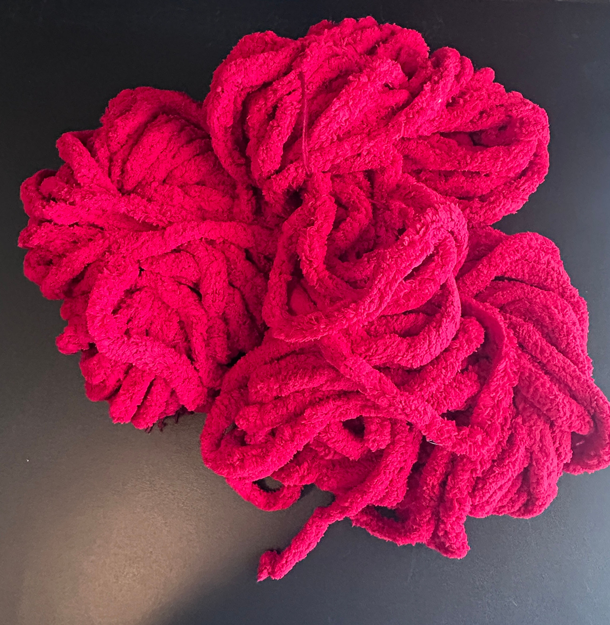#47 Darker Red Chunky Yarn