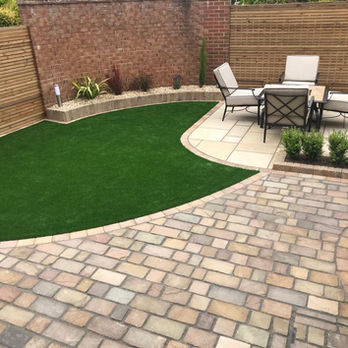 Landscaping and artificial grass installed at a property in London
