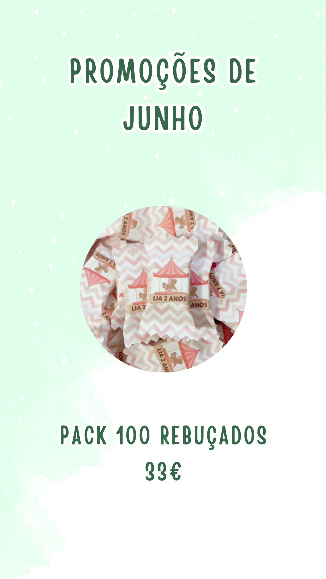 Saldos de Junho - Pack 100 rebuçados
