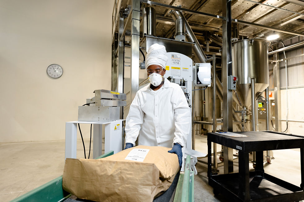 Think ingredients blending facility for custom premix blending